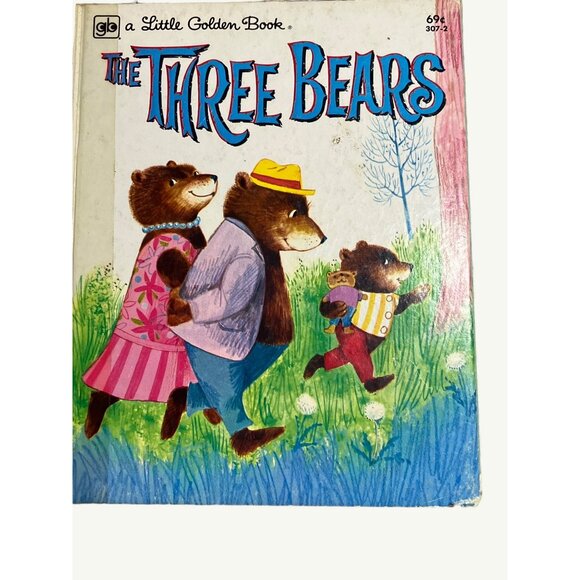 Vintage Little Golden Book The Three Bears Classic Childrens Storybook 69 Cent E - Picture 1 of 10